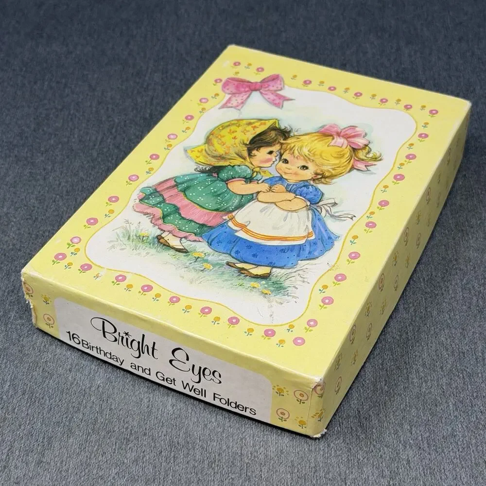 Vintage Bright Eyes Greeting Cards Steph The Good Samaritans 1980s 6pc Boxed Set